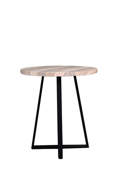 VISTA Bistro Table - Travertine Finish at Online8 Furniture Auckland NZ