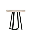 VISTA Bistro Table - Travertine Finish at Online8 Furniture Auckland NZ