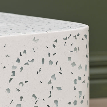 VISTA Bowie Square Coffee Table - Clear Terrazzo at Online8 Furniture Auckland NZ