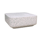 VISTA Bowie Square Coffee Table - Clear Terrazzo at Online8 Furniture Auckland NZ