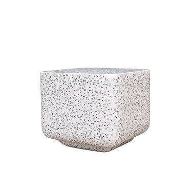 VISTA Bowie Square Side Table - Clear Terrazzo at Online8 Furniture Auckland NZ