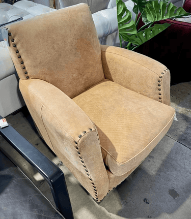 Vito Leather Armchair - Camel at online8 furniture store Auckland