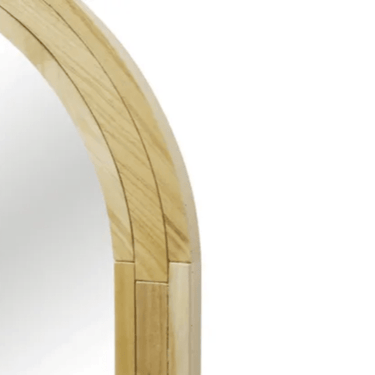 Vivi Wall Wooden Mirror - Natural at online8 furniture store Auckland