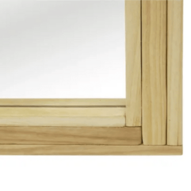 Vivi Wall Wooden Mirror - Natural at online8 furniture store Auckland