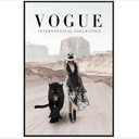 Vogue Black Panther Canvas Wall Art at online8 furniture store Auckland
