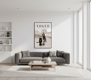 Vogue Black Panther Canvas Wall Art at online8 furniture store Auckland
