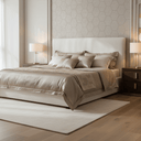 Vouge Boucle Headboard With Piped Edge - Double /Queen at online8 furniture store Auckland