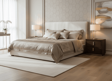 Vouge Boucle Headboard With Piped Edge - Double /Queen at online8 furniture store Auckland