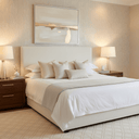 Vouge Boucle Headboard With Piped Edge - King/Super king at online8 furniture store Auckland