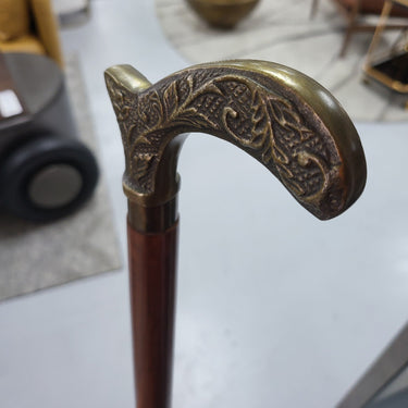 Walking Stick - Brass Ornate at online8 furniture store Auckland
