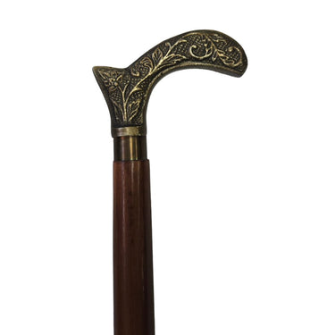 Walking Stick - Brass Ornate at online8 furniture store Auckland
