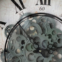 Wall Clock with Gears and Roman Numeral at online8 furniture store Auckland