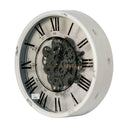 Wall Clock with Gears and Roman Numeral at online8 furniture store Auckland
