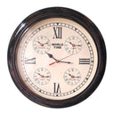 Wall Clock World Timer |5 Times| at online8 furniture store Auckland