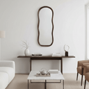 Walnut Abstract Mirror at Online8 Furniture Auckland NZ