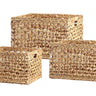 Water Hyacinth Basket Set of 3 at online8 furniture store Auckland