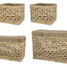 Water Hyacinth Basket Set of 4 at online8 furniture store Auckland