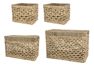 Water Hyacinth Basket Set of 4 at online8 furniture store Auckland