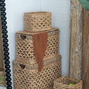 Water Hyacinth Basket Set of 4 at online8 furniture store Auckland