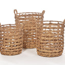 Water Hyacinth Baskets Set of 3 at online8 furniture store Auckland
