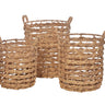 Water Hyacinth Baskets Set of 3 at online8 furniture store Auckland