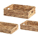 Water Hyacinth Tray Set of 3 at online8 furniture store Auckland