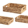Water Hyacinth Tray Set of 3 at online8 furniture store Auckland