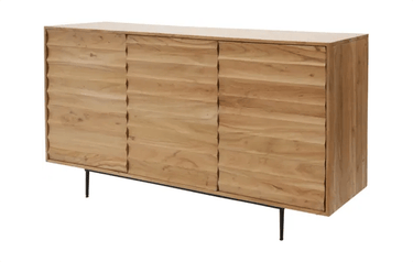 Wave 3 Door Sideboard  - Natural at online8 furniture store Auckland