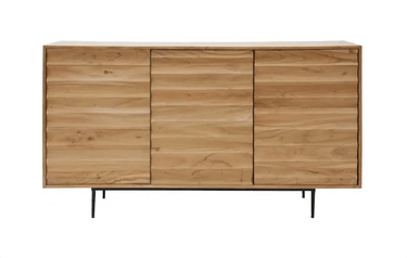 Wave 3 Door Sideboard  - Natural at online8 furniture store Auckland