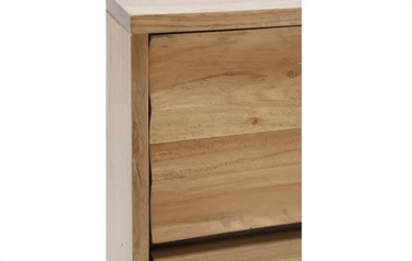 Wave Bedside Table - Natural at online8 furniture store Auckland