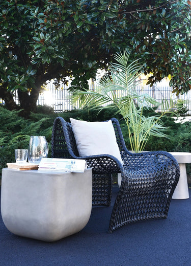Wave Outdoor Chair - Black at online8 furniture store Auckland