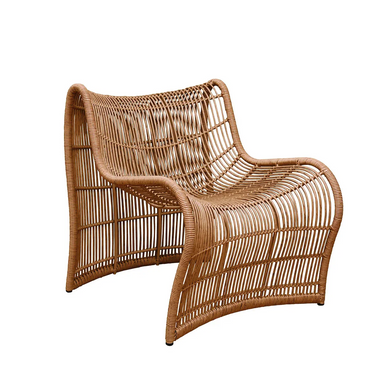 Wave Outdoor Chair - Dark Natural at Online8 Furniture Auckland NZ