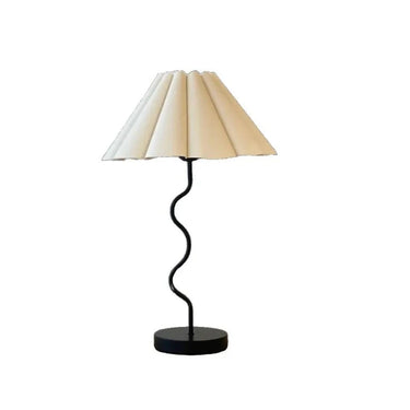 Wavy Table Lamp - Black at online8 furniture store Auckland