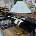 Wavy Table Lamp - Brass at Online8 Furniture Auckland NZ