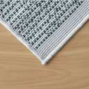 Weaver Indoor/Outdoor Border Green Runner at online8 furniture store Auckland