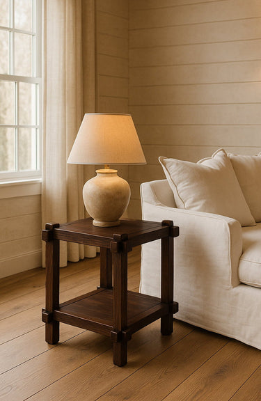 Wentworth Side Table - Antique Walnut at Online8 Furniture Auckland NZ