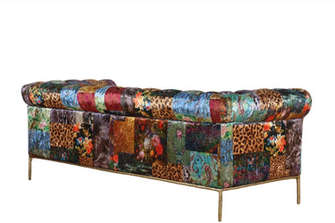 Weymouth Chesterfield Patchwork 3 Seater Sofa at online8 furniture store Auckland