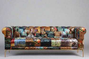 Weymouth Chesterfield Patchwork 3 Seater Sofa at online8 furniture store Auckland