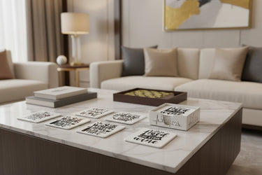 Whine Wine Coasters Set/6 at online8 furniture store Auckland