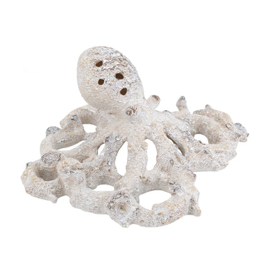 White Coral Look Octopus - Ornament at online8 furniture store Auckland