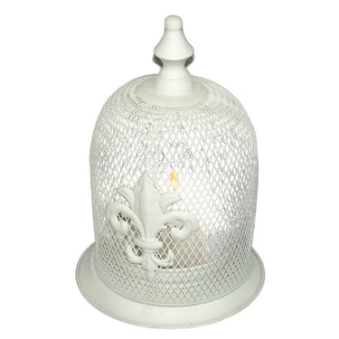 White Lantern Fleur di Lis at online8 furniture store Auckland