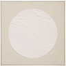 White moon Textured Art - Natural Frame at online8 furniture store Auckland