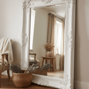White Ornate Bevelled Wall Mirror - White at Online8 Furniture Auckland NZ