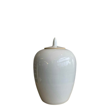 White Pot With Lod at online8 furniture store Auckland