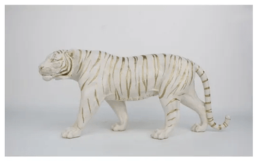 White Tiger Statue - 53Cm at online8 furniture store Auckland