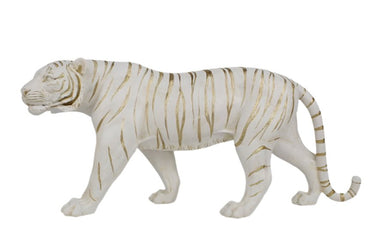 White Tiger Statue - 53Cm at online8 furniture store Auckland