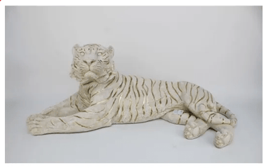 White Tiger Statue - 76 Cm at online8 furniture store Auckland