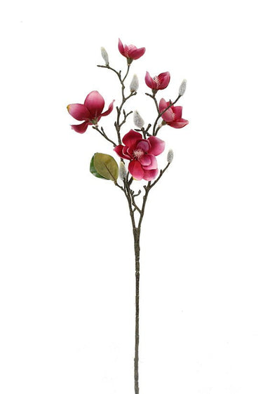 Wild Magnolia Spray 66cm Pink at online8 furniture store Auckland