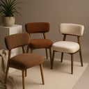 Willow Dining Chair - Moss wood Linen at Online8 Furniture Auckland NZ