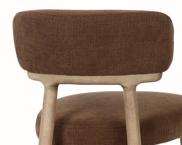 Willow Dining Chair - Moss wood Linen at Online8 Furniture Auckland NZ